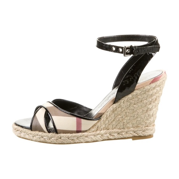Burberry espadrilles heels - Picture 1 of 8